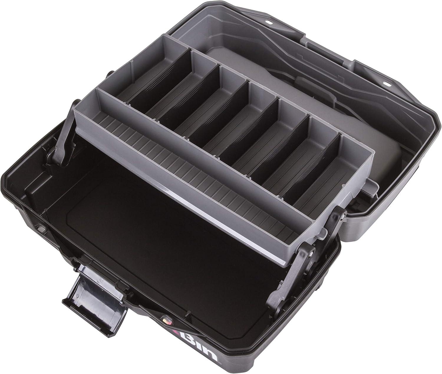 image:imageArtBin 6892AG 2Tray Art Supply Box Portable Art amp Craft Organizer with LiftUp Trays 1 Plastic Storage Case GrayBlackOne Tray