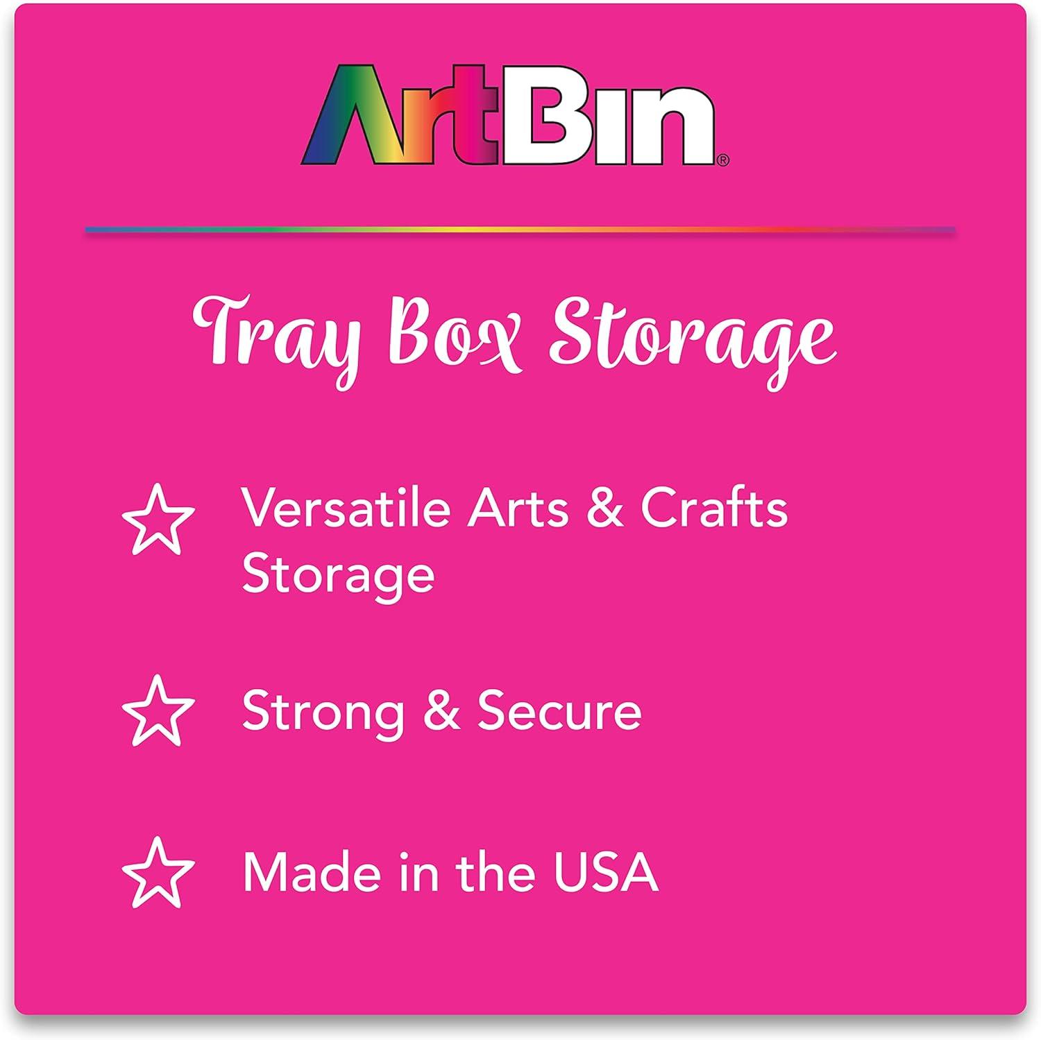 image:imageArtBin 6892AG 2Tray Art Supply Box Portable Art amp Craft Organizer with LiftUp Trays 1 Plastic Storage Case GrayBlackTwo Tray