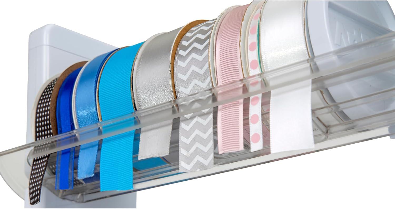 image:imageArtBin Ribbon Storage Rack Ribbon Spool Holder Ideal for Craft Rooms amp Studios Gift Wrapping Stations Small Craft Shops Boutiques WhitePack of 12