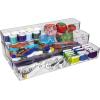 ArtBin 6959AG 2-in-1 Wall and Desktop Organizer, Stadium Wall-Mountable Desktop Organizer, Clear, 1 Organizer