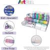 ArtBin 6959AG 2-in-1 Wall and Desktop Organizer, Stadium Wall-Mountable Desktop Organizer, Clear, 1 Organizer