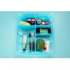 ArtBin 6990AB Super Satchel Double Deep Compartment Box – Art Storage with 8 Removable Compartments, Smart Closure for Craft Supplies (Gold- Pack of 1)(Aqua Mist)