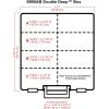 ArtBin 6990AB Super Satchel Double Deep Compartment Box – Art Storage with 8 Removable Compartments, Smart Closure for Craft Supplies (Gold- Pack of 1)(Clear & Gold)