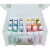 ArtBin 6990AB Super Satchel Double Deep Compartment Box – Art Storage with 8 Removable Compartments, Smart Closure for Craft Supplies (Gold- Pack of 1)(Gold Accents)