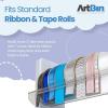 ArtBin Ribbon Storage Rack | Ribbon Spool Holder | Ideal for Craft Rooms & Studios, Gift Wrapping Stations, Small Craft Shops, Boutiques – White((Pack of 1))