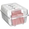 ArtBin 6841AG Card & Photo Box, Clear, 1 Box(Box & Dividers)