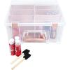 ArtBin 6990AB Super Satchel Double Deep Compartment Box – Art Storage with 8 Removable Compartments, Smart Closure for Craft Supplies (Gold- Pack of 1)(Rose Gold Accents)