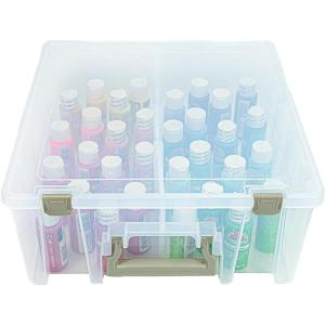 ArtBin 6990AB Super Satchel Double Deep Compartment Box – Art Storage with 8 Removable Compartments, Smart Closure for Craft Supplies (Gold- Pack of 1)(Gold)