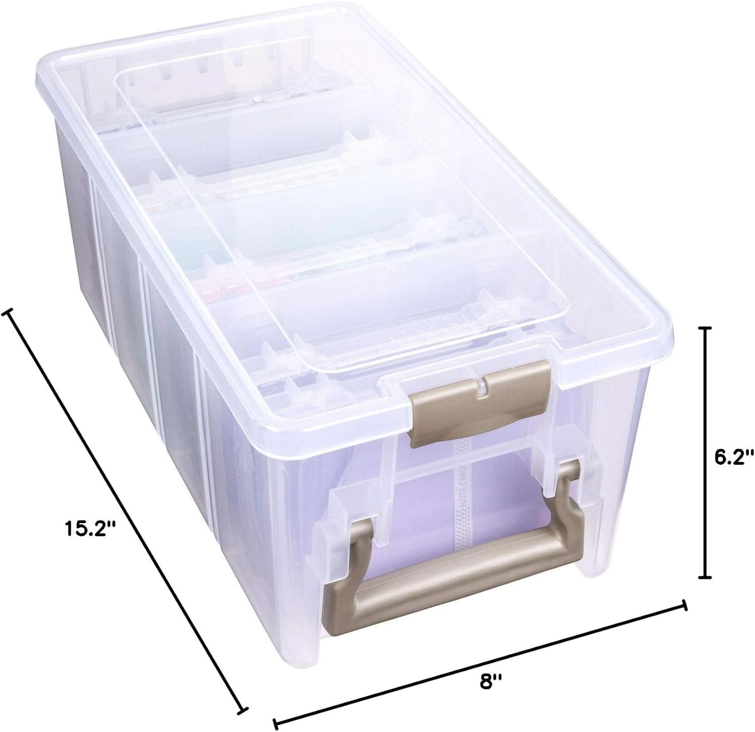 image:imageArtBin 6947ZZ Photo amp Craft Organizer Set Large Box with 5 Plastic Storage Cases Inside Clear1Pack