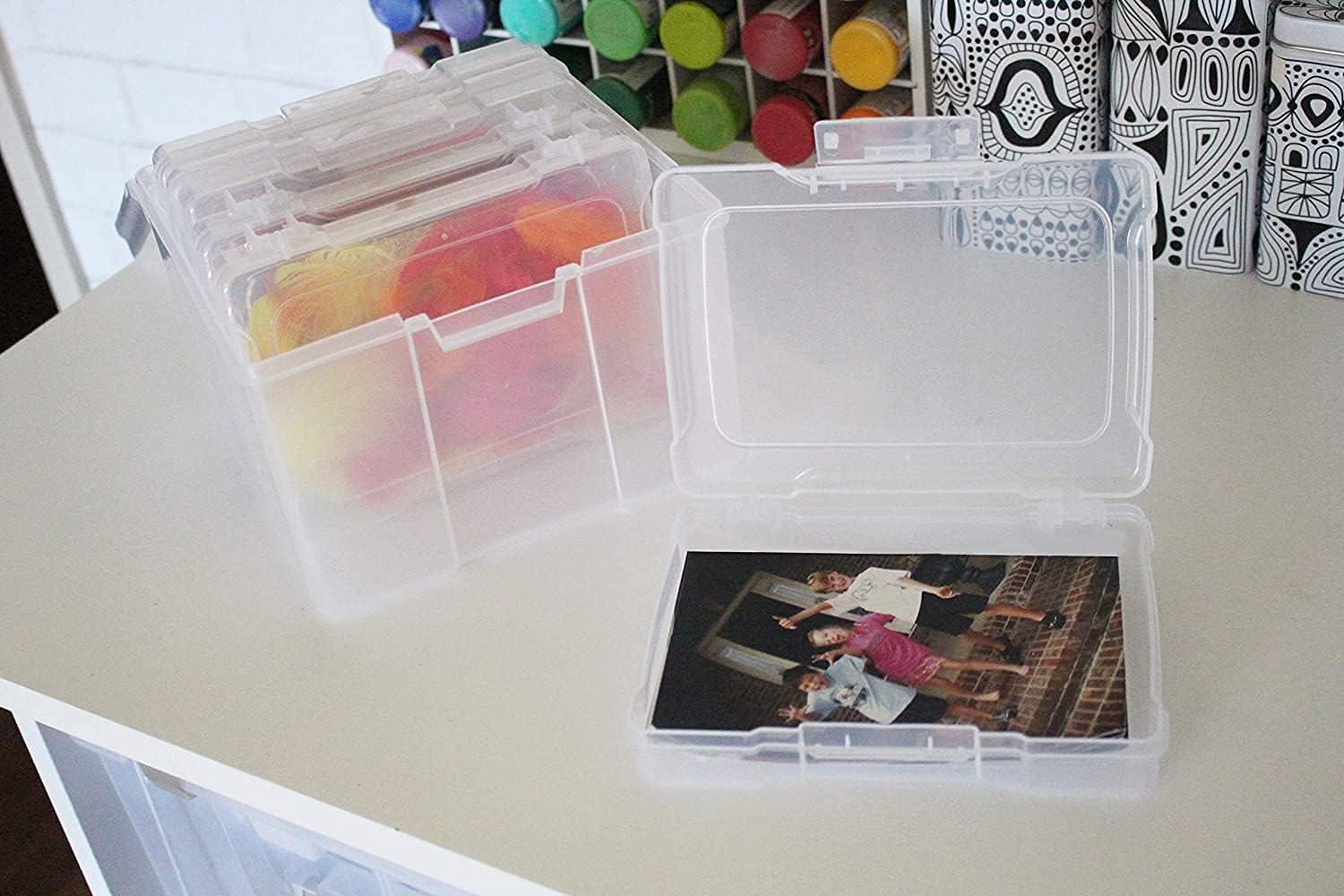 image:imageArtBin 6947ZZ Photo amp Craft Organizer Set Large Box with 5 Plastic Storage Cases Inside Clear1Pack