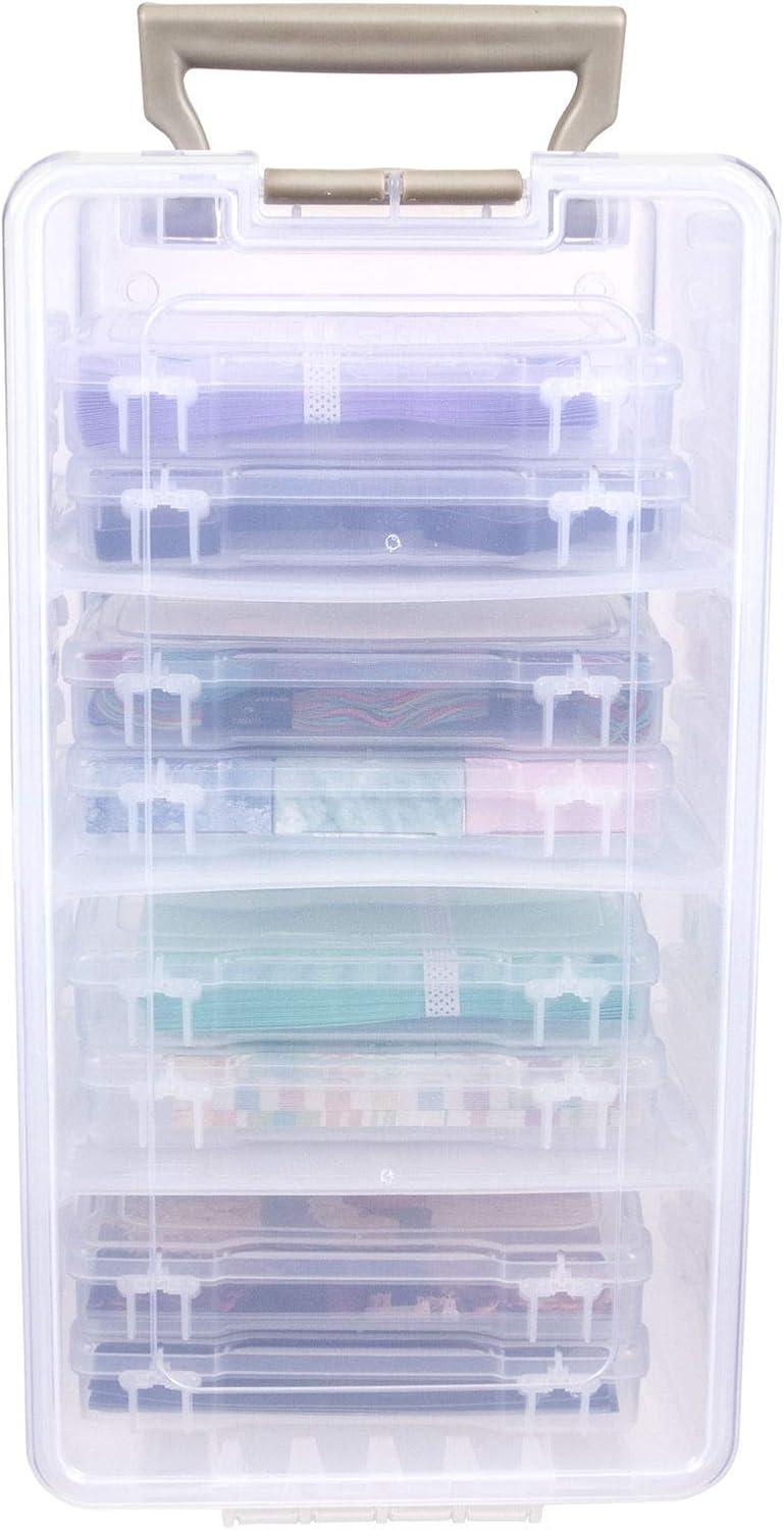 image:imageArtBin 6947ZZ Photo amp Craft Organizer Set Large Box with 5 Plastic Storage Cases Inside Clear1Pack