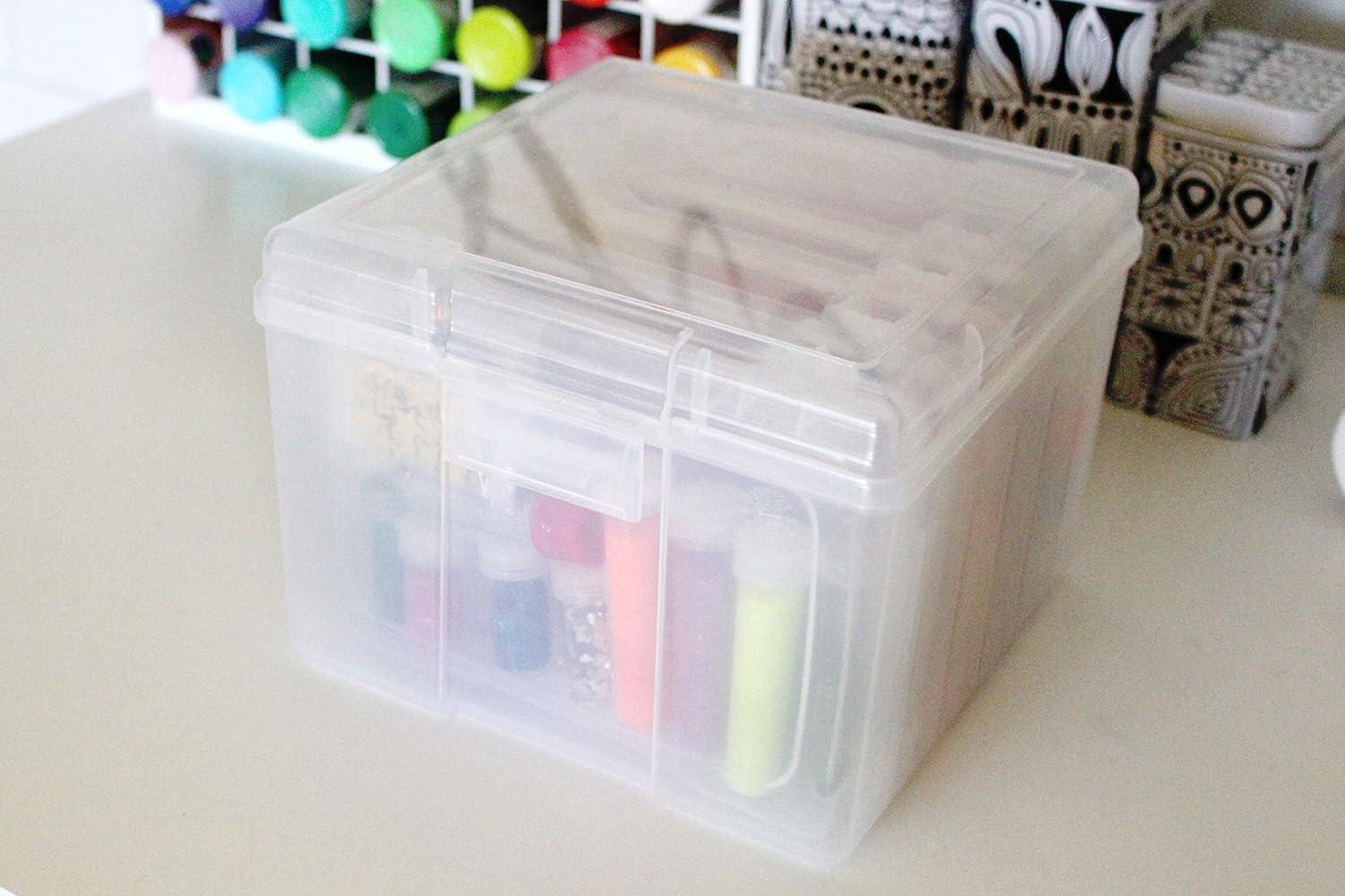 image:imageArtBin 6947ZZ Photo amp Craft Organizer Set Large Box with 5 Plastic Storage Cases Inside Clear4Pack