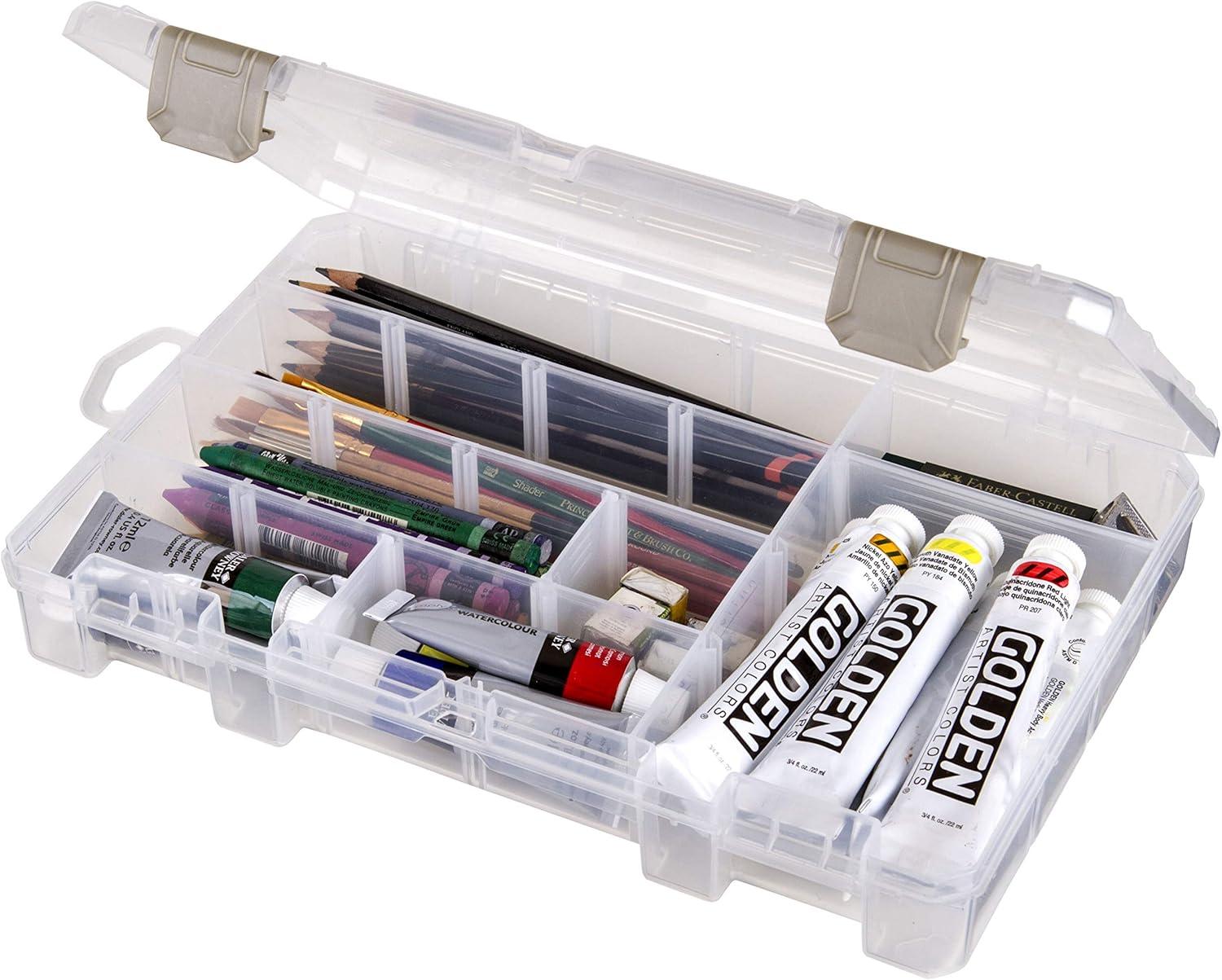 image:imageArtBin 6980AG XL Solutions Box with Dividers Art amp Craft Organizer 1 Plastic Storage Case Clear1075 x 7375