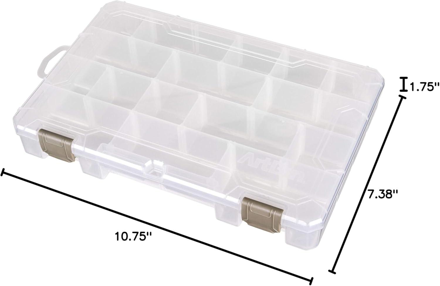 image:imageArtBin 6980AG XL Solutions Box with Dividers Art amp Craft Organizer 1 Plastic Storage Case Clear1075 x 7375