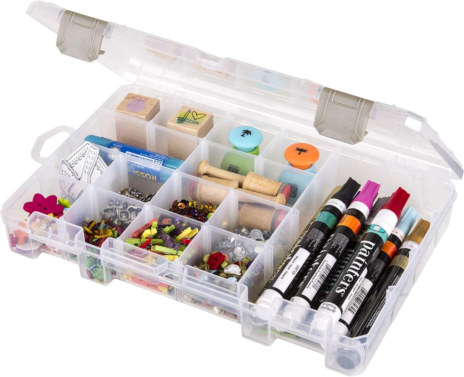 image:imageArtBin 6980AG XL Solutions Box with Dividers Art amp Craft Organizer 1 Plastic Storage Case Clear1075 x 7375