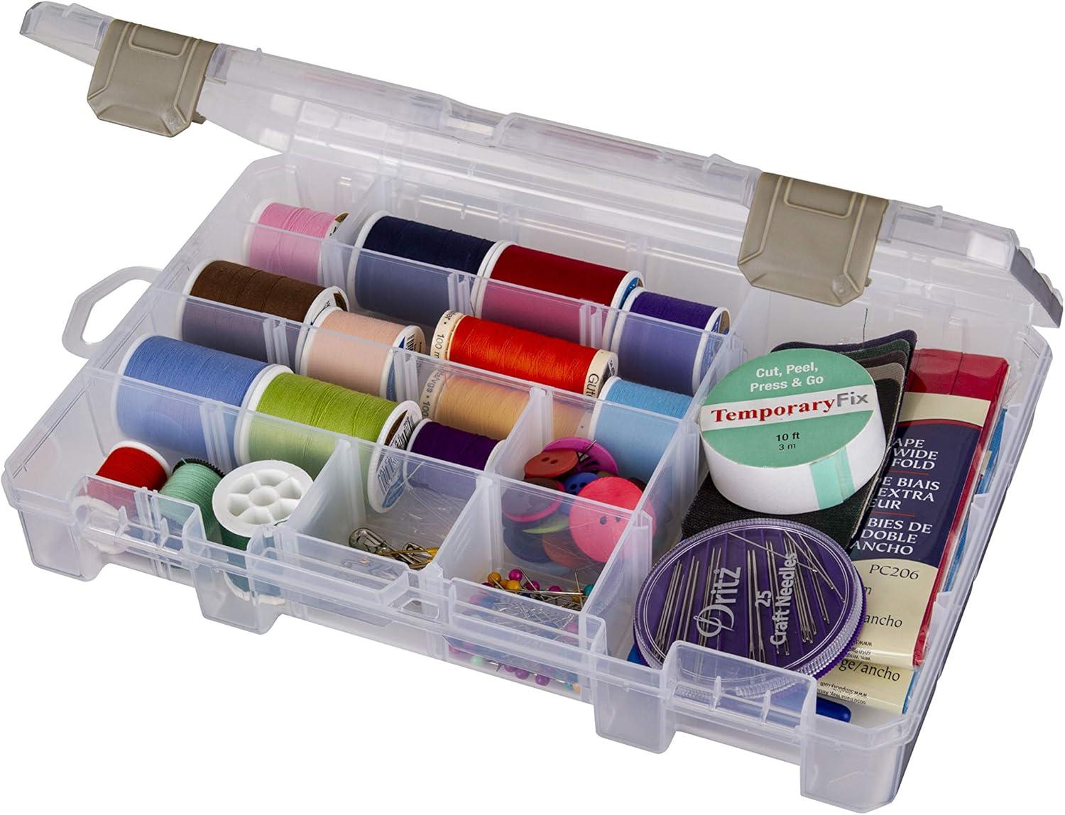 image:imageArtBin 6980AG XL Solutions Box with Dividers Art amp Craft Organizer 1 Plastic Storage Case Clear1075 x 7375
