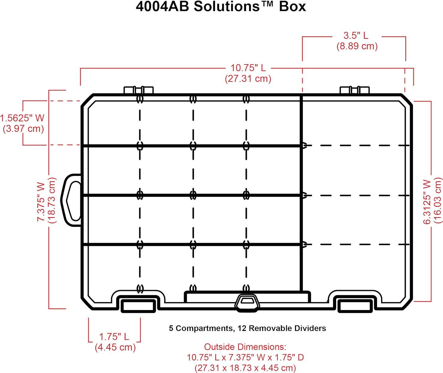 image:imageArtBin 6980AG XL Solutions Box with Dividers Art amp Craft Organizer 1 Plastic Storage Case Clear1075 x 7375