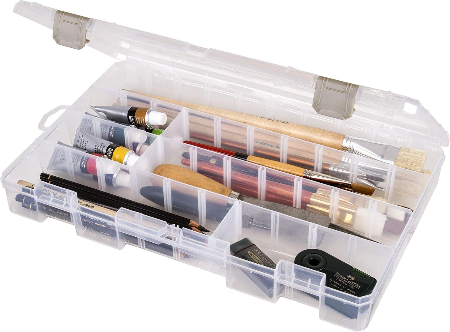 image:imageArtBin 6980AG XL Solutions Box with Dividers Art amp Craft Organizer 1 Plastic Storage Case Clear14125 x 9