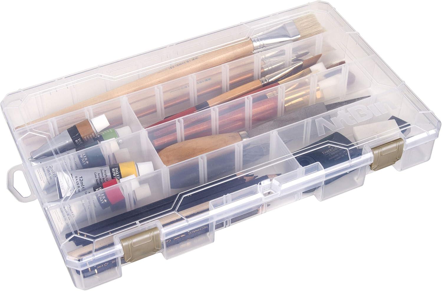 image:imageArtBin 6980AG XL Solutions Box with Dividers Art amp Craft Organizer 1 Plastic Storage Case Clear14125 x 9