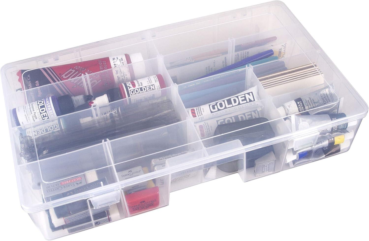 image:imageArtBin 6980AG XL Solutions Box with Dividers Art amp Craft Organizer 1 Plastic Storage Case Clear1525 x 8875