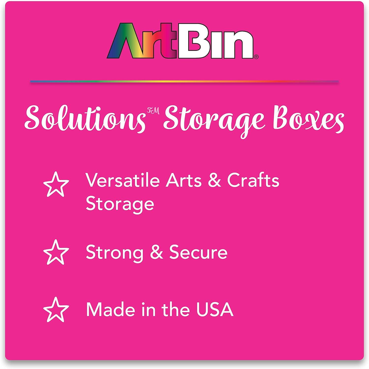 image:imageArtBin 6980AG XL Solutions Box with Dividers Art amp Craft Organizer 1 Plastic Storage Case Clear9125 x 5