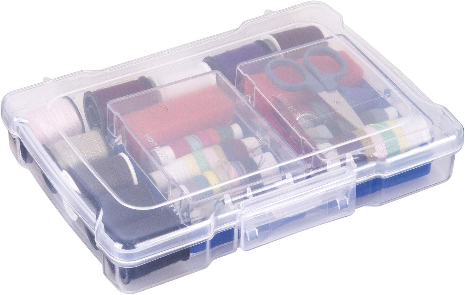 image:imageArtBin Semi Satchel Photo Storage Photo amp Craft Organizer Set Large Box with 8 Plastic Storage Cases Inside Clear12Pack