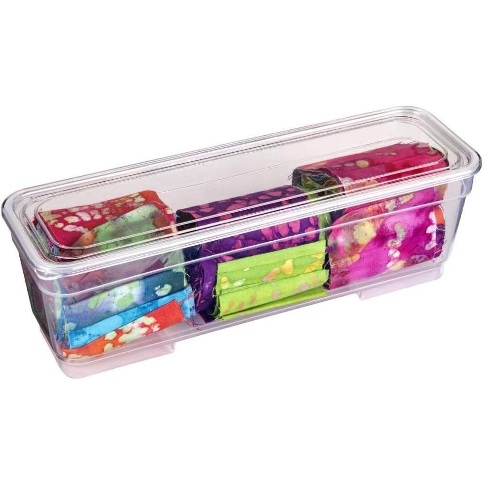 image:imageArtBin 6971AG XL Bins with Lids 4Pack 4 Extra Long Art amp Craft Organizer Boxes Clear4 Pack XL Bins