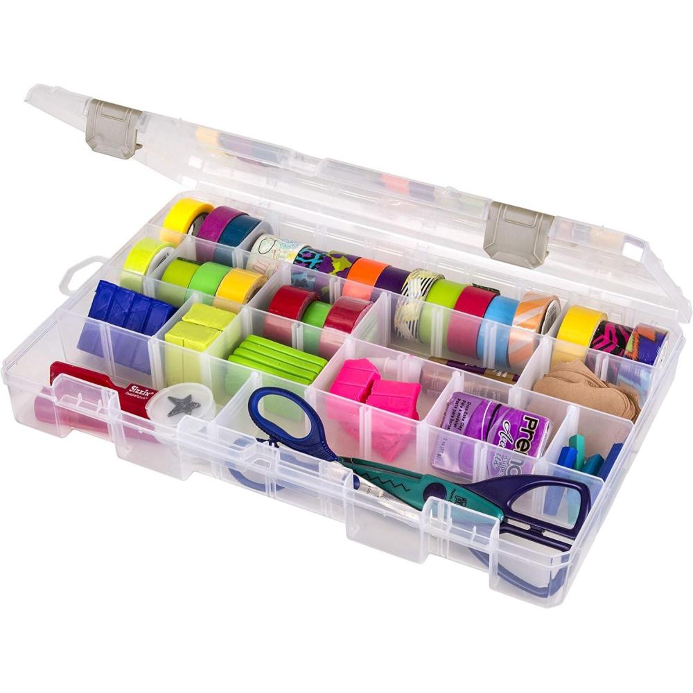 image:imageArtBin 6980AG XL Solutions Box with Dividers Art amp Craft Organizer 1 Plastic Storage Case Clear14125 x 9