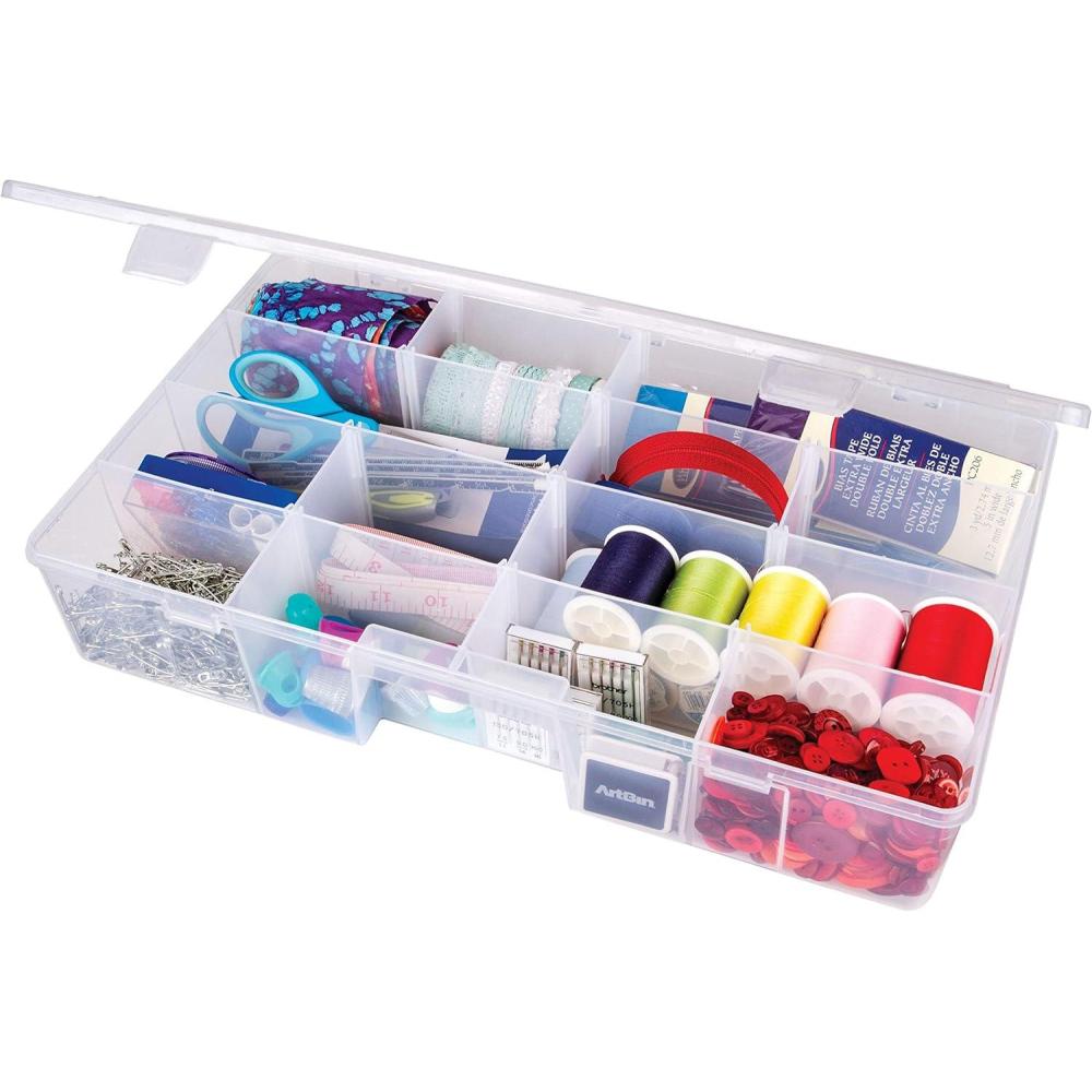 image:imageArtBin 6980AG XL Solutions Box with Dividers Art amp Craft Organizer 1 Plastic Storage Case Clear1525 x 8875
