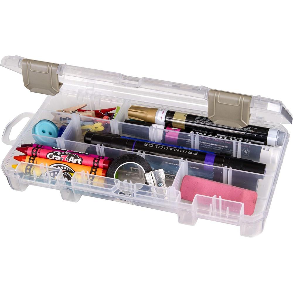 image:imageArtBin 6980AG XL Solutions Box with Dividers Art amp Craft Organizer 1 Plastic Storage Case Clear9125 x 5