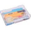 ArtBin 6947ZZ Photo & Craft Organizer Set, Large Box with [5] Plastic Storage Cases Inside, Clear(12-Pack)