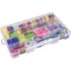 ArtBin 6980AG XL Solutions Box with Dividers, Art & Craft Organizer, [1] Plastic Storage Case, Clear(14.125″ x 9″)
