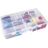 ArtBin 6980AG XL Solutions Box with Dividers, Art & Craft Organizer, [1] Plastic Storage Case, Clear(15.25″ x 8.875″)