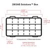 ArtBin 6980AG XL Solutions Box with Dividers, Art & Craft Organizer, [1] Plastic Storage Case, Clear(7″ x 4″)