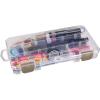 ArtBin 6980AG XL Solutions Box with Dividers, Art & Craft Organizer, [1] Plastic Storage Case, Clear(9.125″ x 5″)