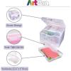 ArtBin Semi Satchel Photo Storage Photo & Craft Organizer Set, Large Box with [8] Plastic Storage Cases Inside, Clear(4-Pack)