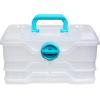 Clear Plastic Organizer – ArtBin – Small Parts Organizer – for DIY Arts & Crafts Storage Boxes & Organizers, Sewing Storage – Storage Box with Compartments, Project Box – Large (6 Pivot Trays) 6963PB(Medium (4 Pivot Trays))