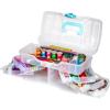 Clear Plastic Organizer – ArtBin – Small Parts Organizer – for DIY Arts & Crafts Storage Boxes & Organizers, Sewing Storage – Storage Box with Compartments, Project Box – Large (6 Pivot Trays) 6963PB(Large (6 Pivot Trays))