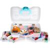 Clear Plastic Organizer – ArtBin – Small Parts Organizer – for DIY Arts & Crafts Storage Boxes & Organizers, Sewing Storage – Storage Box with Compartments, Project Box – Large (6 Pivot Trays) 6963PB(Medium (4 Pivot Trays))