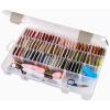 ArtBin 6980AG XL Solutions Box with Dividers, Art & Craft Organizer, [1] Plastic Storage Case, Clear(10.75″ x 7.375″)