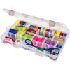 ArtBin 6980AG XL Solutions Box with Dividers, Art & Craft Organizer, [1] Plastic Storage Case, Clear(14.125″ x 9″)