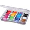 ArtBin Semi Satchel Photo Storage Photo & Craft Organizer Set, Large Box with [8] Plastic Storage Cases Inside, Clear(12-Pack)