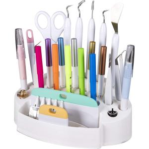 ArtBin 6974AG Desktop Accessory Storage with 24 Slots, [1] Art & Craft Organizer, White