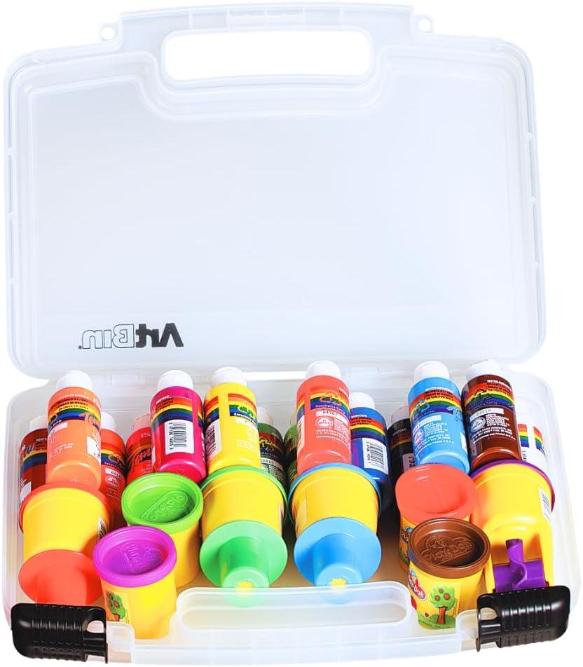 image:imageArtBin 17 inch 8017AB Quick View Carrying Case Portable Art amp Craft Organizer with Handle 1 Plastic Storage Case 17 Standard Base Open Core14 inch Standard