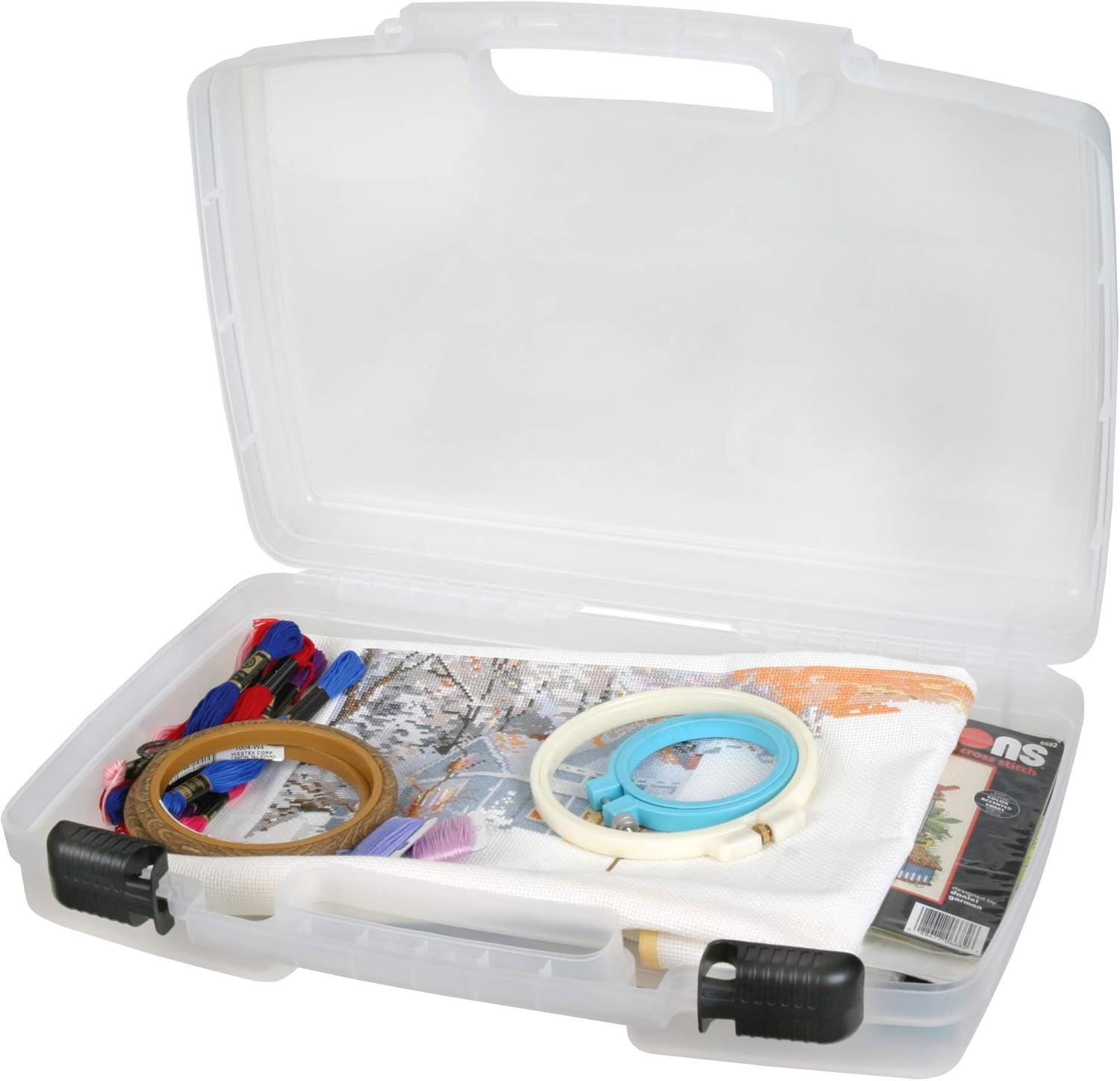 image:imageArtBin 17 inch 8017AB Quick View Carrying Case Portable Art amp Craft Organizer with Handle 1 Plastic Storage Case 17 Standard Base Open Core17 inch Standard