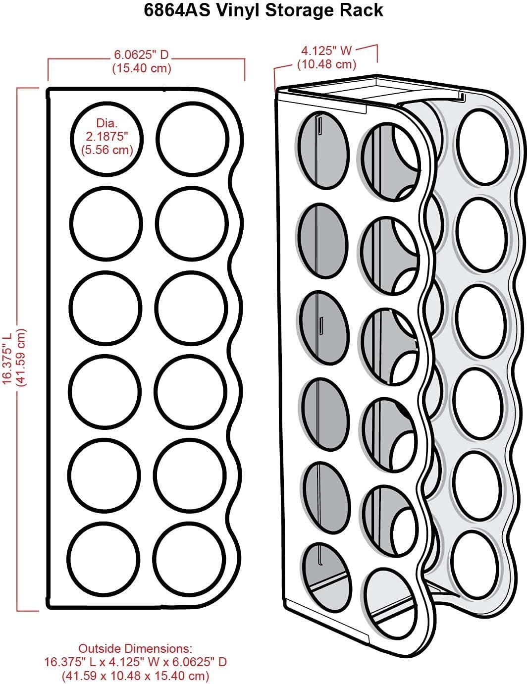 image:imageArtBin 6864AS Vinyl Storage Rack Stores 12 Vinyl Rolls White0