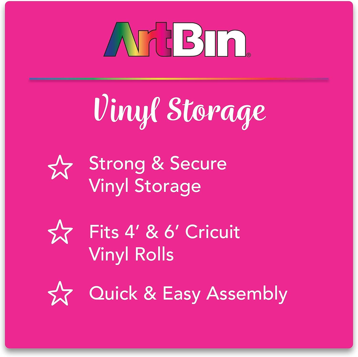image:imageArtBin 6864AS Vinyl Storage Rack Stores 12 Vinyl Rolls White0