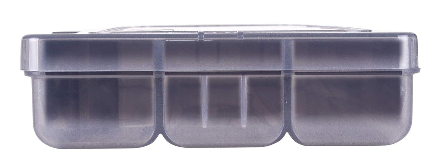 image:imageArtBin 6900AB Pencil Utility Box Art amp Craft Organizer 1 Divided Storage Box for Pens Pencils Markers Paint Brushes etc Translucent Charcoal1238 by 4875 by 175Inch