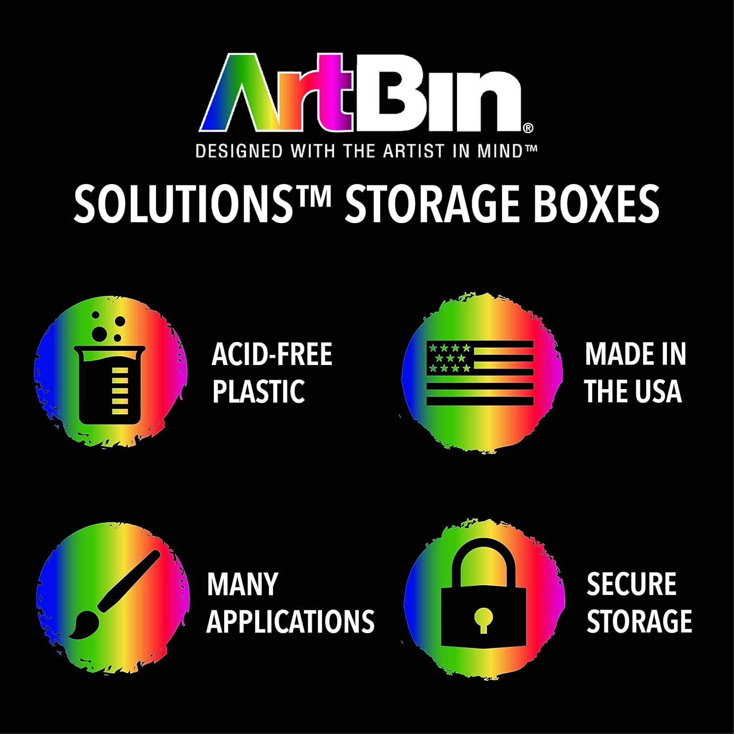 image:imageArtBin 6994AB Solutions Cabinet Portable Art amp Craft Organizer with Handle amp Drawers 1 Plastic Storage Case ClearAquaWhite