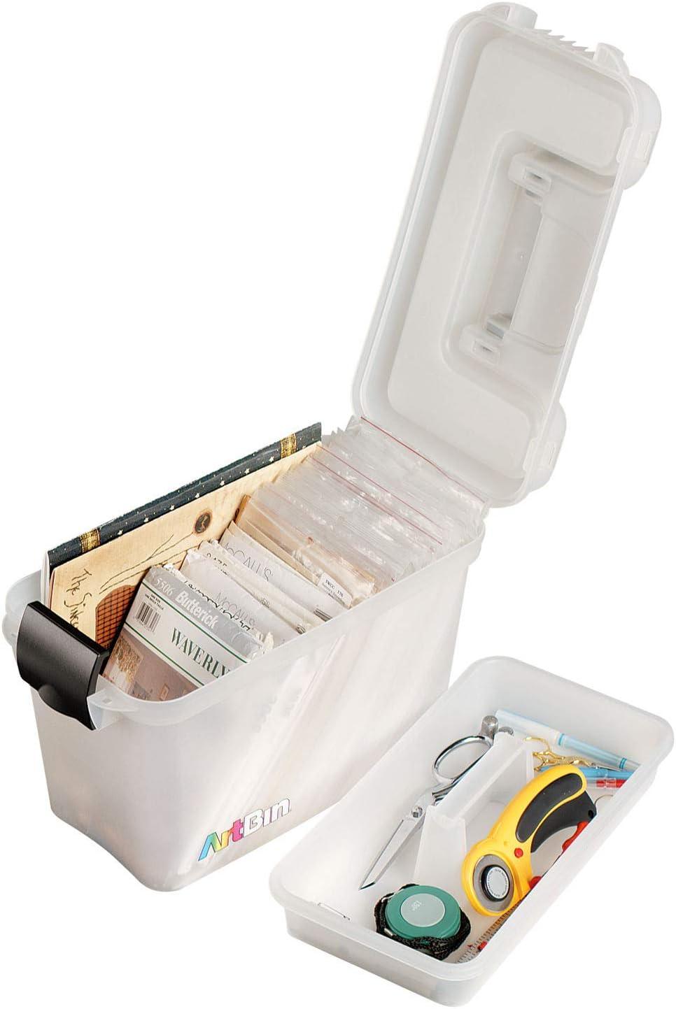 image:imageArtBin 8408AB Sidekick Carrying Case Portable Art amp Craft Organizer with Handle 1 Plastic Storage Case Translucent 8408ABClear